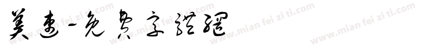 美速字体转换
