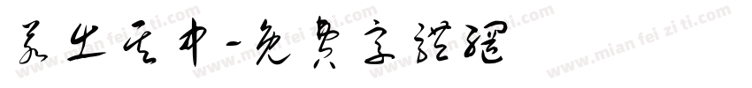 若出其中字体转换