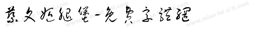 蔡文姬腿堡字体转换