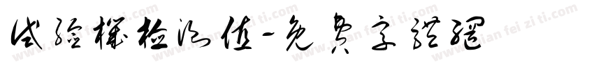试验机检测值字体转换