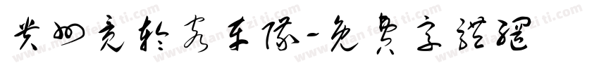 贵州竞轮客车队字体转换