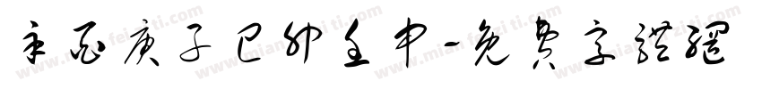 辛酉庚子己卯壬申字体转换