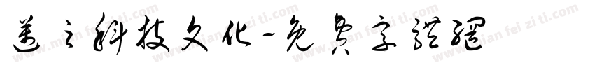 迈之科技文化字体转换