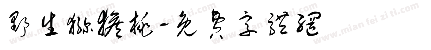 野生猕猴桃字体转换