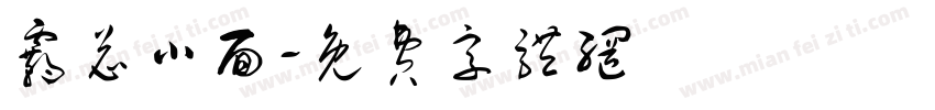 霸总小面字体转换