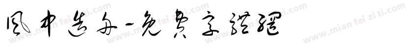 风中造舟字体转换