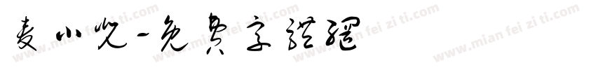麦小兜字体转换