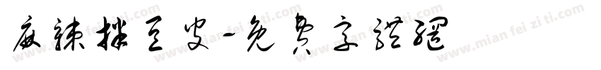 麻辣拌豆皮字体转换