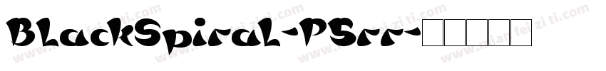 BlackSpiral-P5rr字体转换