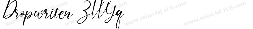 Dropwriten-ZVVYq字体转换