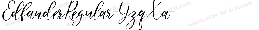 EdfanderRegular-YzqXa字体转换