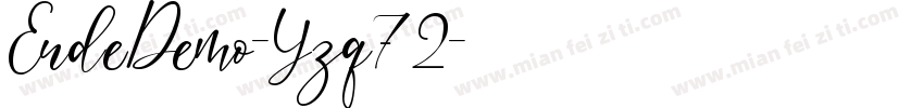 EndeDemo-Yzq72字体转换