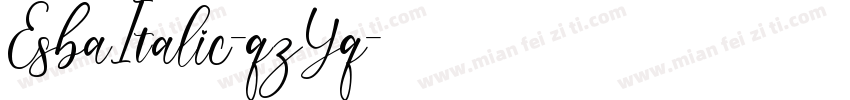 EsbaItalic-qzYq字体转换