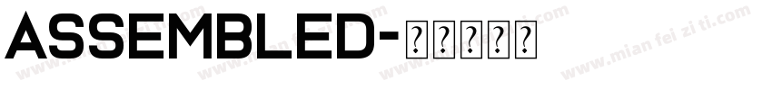 Assembled字体转换