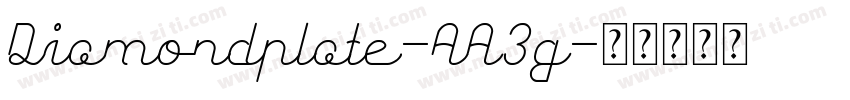 Diamondplate-AA3g字体转换