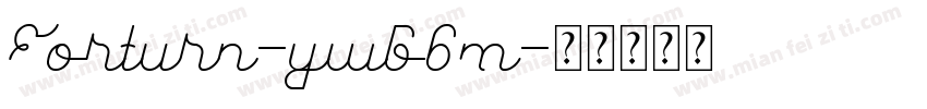 Forturn-ywG6m字体转换
