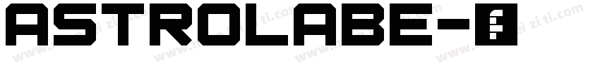 astrolabe字体转换