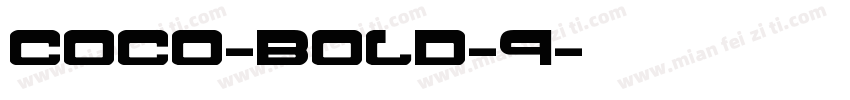 Coco-Bold-9字体转换
