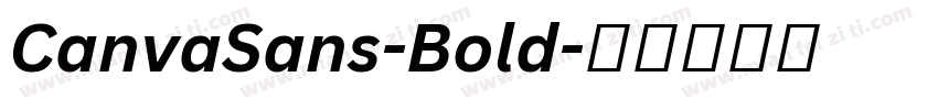 CanvaSans-Bold字体转换