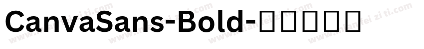 CanvaSans-Bold字体转换