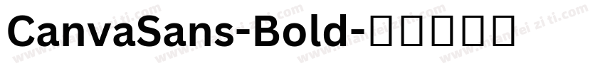 CanvaSans-Bold字体转换