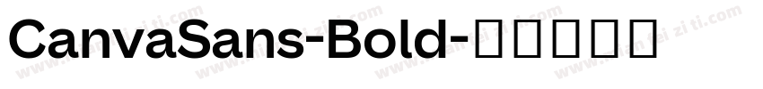 CanvaSans-Bold字体转换