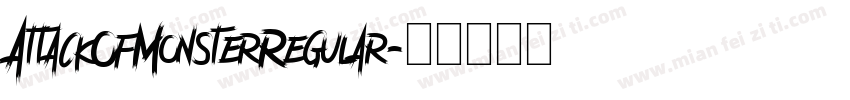 AttackOfMonsterRegular字体转换