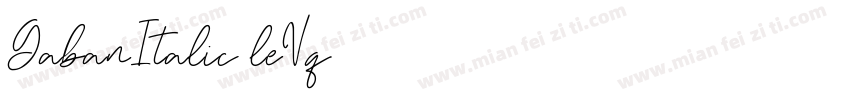 GabanItalic-leVq字体转换
