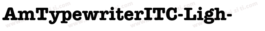 AmTypewriterITC-Ligh字体转换