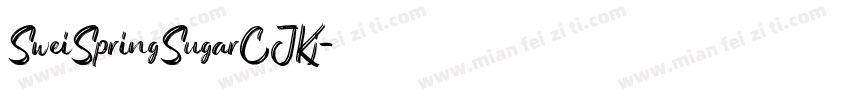 SweiSpringSugarCJKj字体转换
