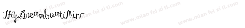 TAYDreamboatThin字体转换