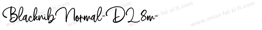 BlacknibNormal-DL8m字体转换