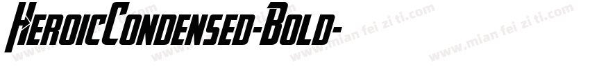 HeroicCondensed-Bold字体转换