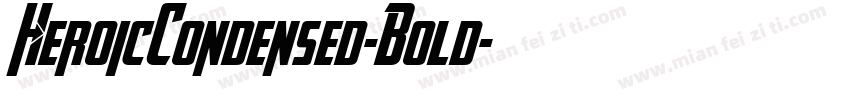HeroicCondensed-Bold字体转换