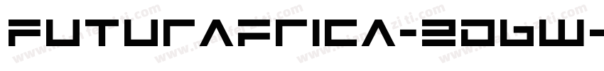 Futurafrica-2D6W字体转换