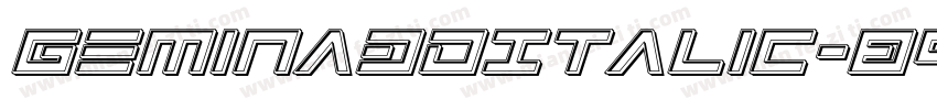 Gemina3DItalic-89l2字体转换
