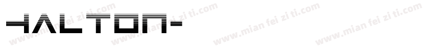 halton字体转换