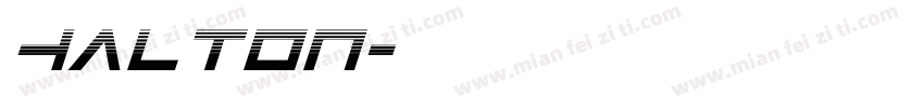 halton字体转换