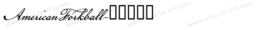 AmericanForkball字体转换