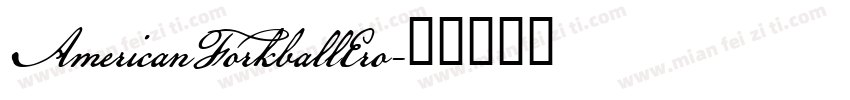 AmericanForkballEro字体转换