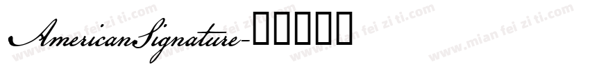 AmericanSignature字体转换