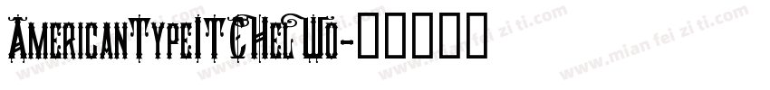 AmericanTypeITCHelW0字体转换