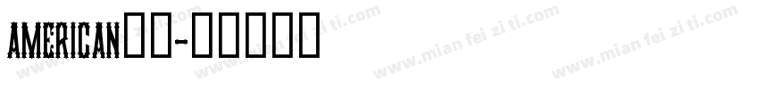 american字体字体转换