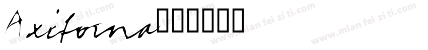 Axifoma字体转换