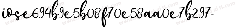 iose694b9e5b08f70e58aa0e7b297字体转换