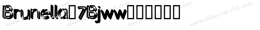Brunella-7Bjww字体转换