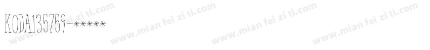 Koda135759字体转换