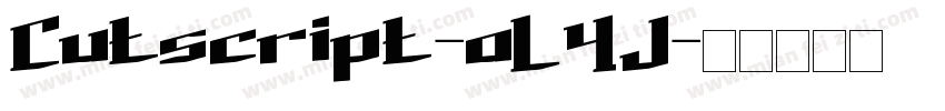 Cutscript-aL4J字体转换