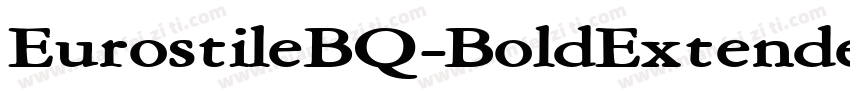 EurostileBQ-BoldExtended字体转换