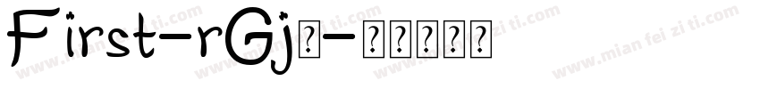 First-rGj7字体转换